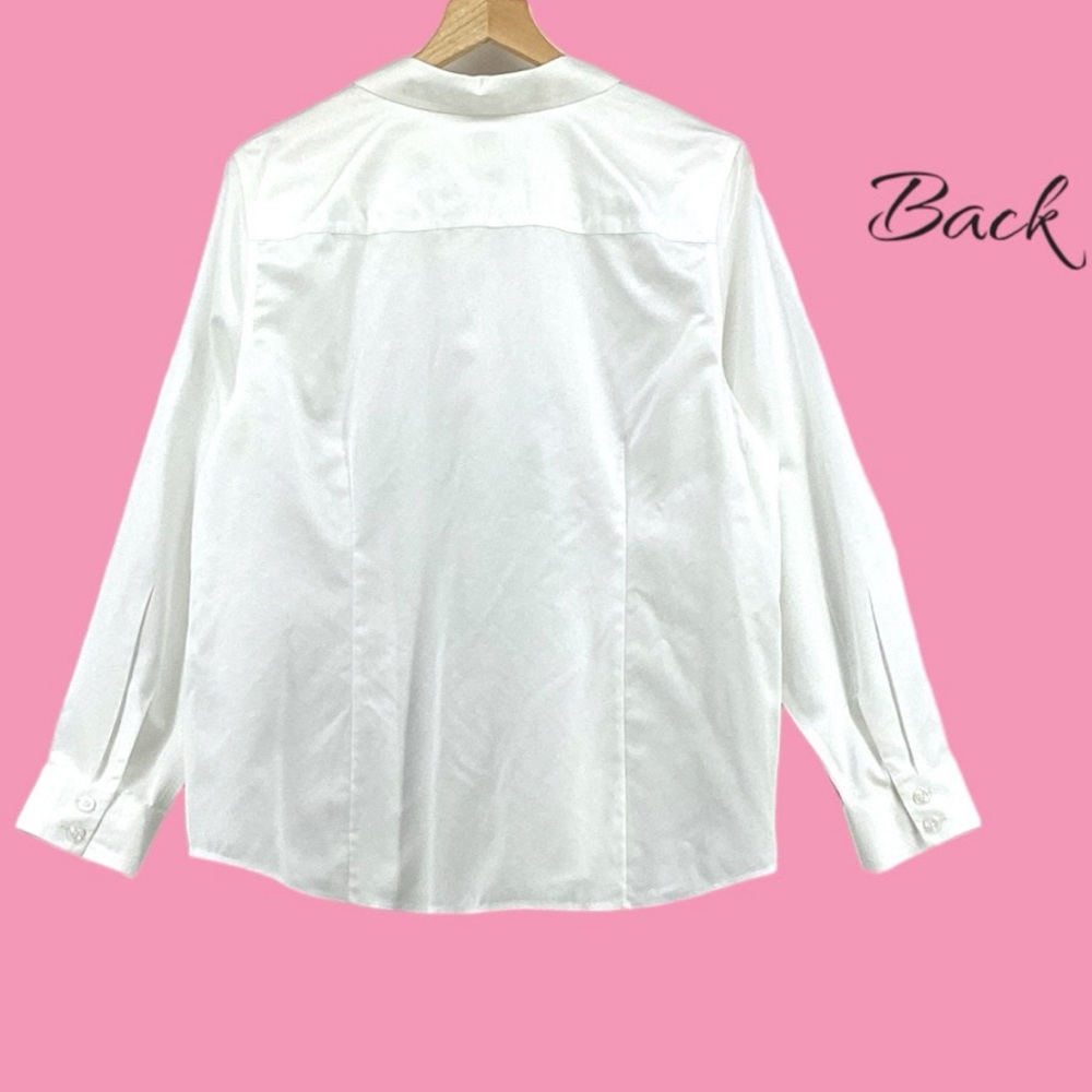 Chico's White Button Down Shirt - Picture 5 of 13